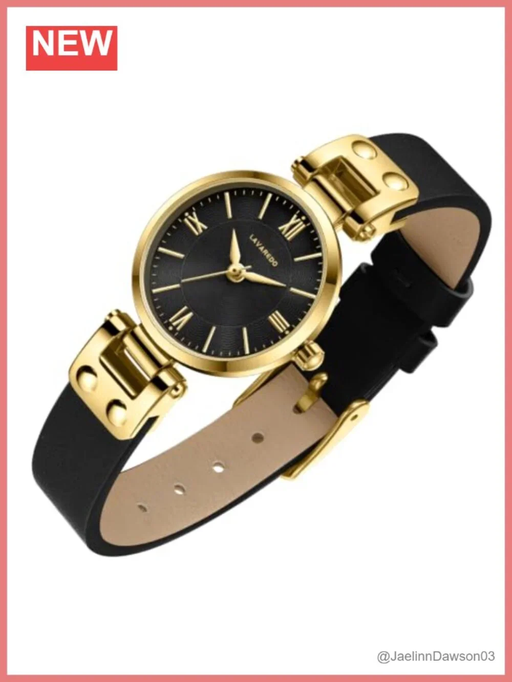Elegant Classic Small Dial Ladies Dress Watch with Faux Leather Strap, Japanese
